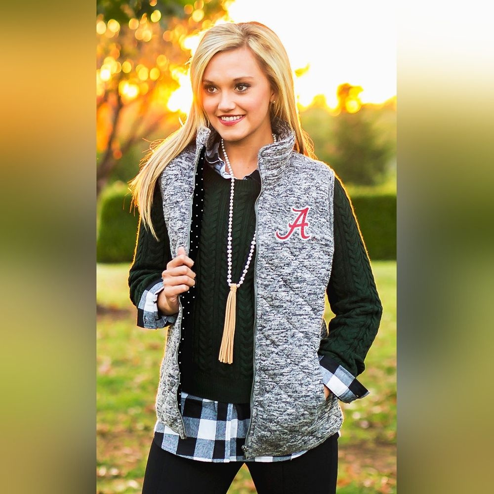 Alabama Quilted Vest | Game Day Chic